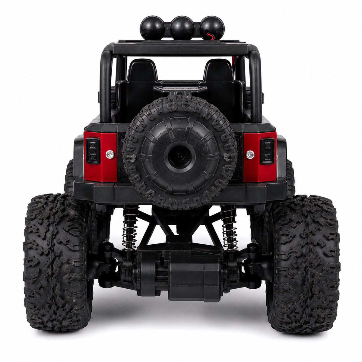 1:12 Scale Thar Roxx Monster RC Car with Metallic Body, 4-Wheel Shock Absorbers, LED Lights, Water Mist Spray & Type-C Charging – Remote Controlled Off-Road Crawler