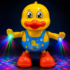 Dancing duck Toy with Music & Colorful LED Lights | Battery Operated Walking Duck for Kids & Toddlers