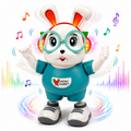 Dancing Rabbit Toy with Music & Colorful LED Lights | Battery Operated Walking Duck for Kids & Toddlers