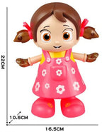 Dancing Musical Doll Toy for Kids – Walking, Singing & Flashing Lights with Bump & Go Action | Fun Interactive Gift for Boys & Girls