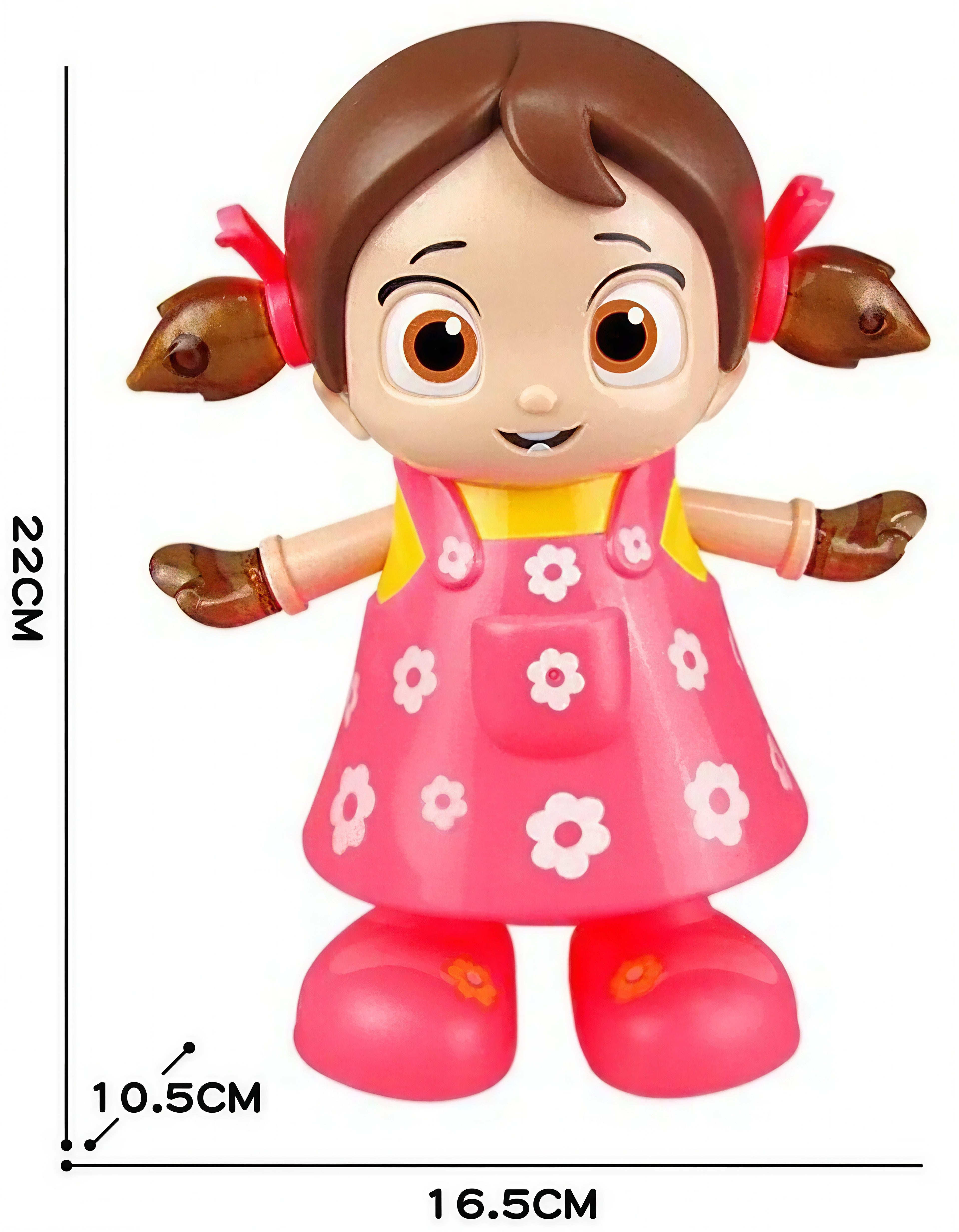 Dancing Musical Doll Toy for Kids – Walking, Singing & Flashing Lights with Bump & Go Action | Fun Interactive Gift for Boys & Girls