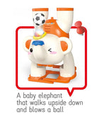 Elephant Toy with Blowing Ball, Light & Sound, Battery Operated, Colorful Lights, Fun Sound Effects, Ages 3+