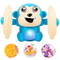 Voice Control Banana Dancing Monkey Toy | Spinning, Rolling and Tumbling Toy for Kids with Bright LED Lights & Sound Effects