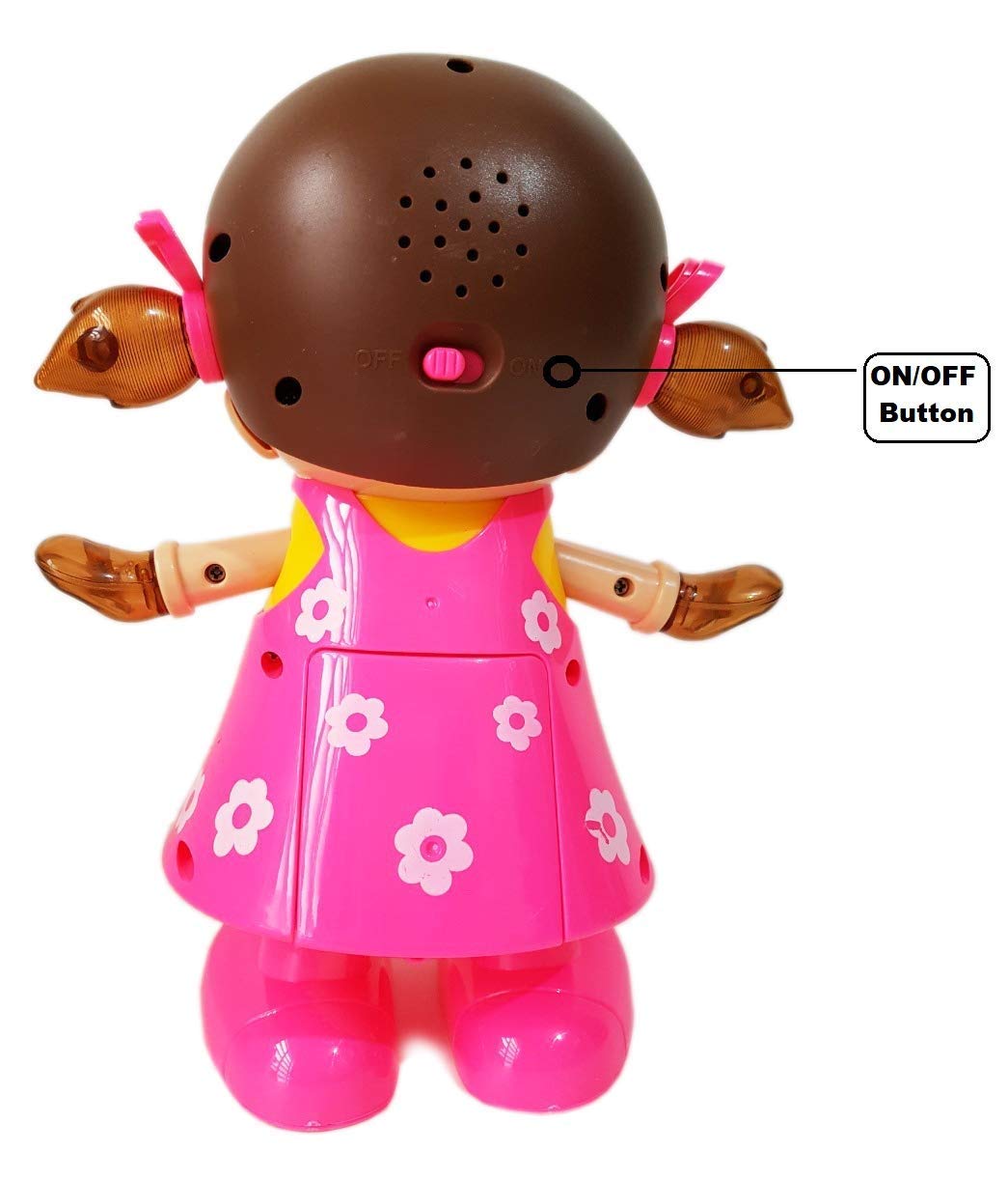 Dancing Musical Doll Toy for Kids – Walking, Singing & Flashing Lights with Bump & Go Action | Fun Interactive Gift for Boys & Girls