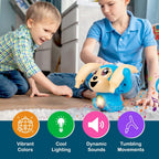 Voice Control Banana Dancing Monkey Toy | Spinning, Rolling and Tumbling Toy for Kids with Bright LED Lights & Sound Effects