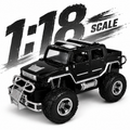 Hummer 4x4 SUV RC Car with Mobile App & Remote Control, 1:18 Scale Rechargeable Off-Road Toy Car with Type-C Charging, LED Lights & Rugged Design