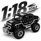 Hummer 4x4 SUV RC Car with Mobile App & Remote Control, 1:18 Scale Rechargeable Off-Road Toy Car with Type-C Charging, LED Lights & Rugged Design