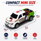 12 Pcs Mini Push Back Racing Cars Set for Kids, Colorful Pickup Toy Cars