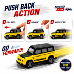 6 Pcs Pull Back Toy Cars Set for Kids – No Battery Push & Go Mini Cars