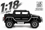 Hummer 4x4 SUV RC Car with Mobile App & Remote Control, 1:18 Scale Rechargeable Off-Road Toy Car with Type-C Charging, LED Lights & Rugged Design