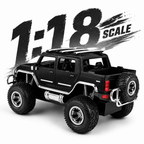 Hummer 4x4 SUV RC Car with Mobile App & Remote Control, 1:18 Scale Rechargeable Off-Road Toy Car with Type-C Charging, LED Lights & Rugged Design