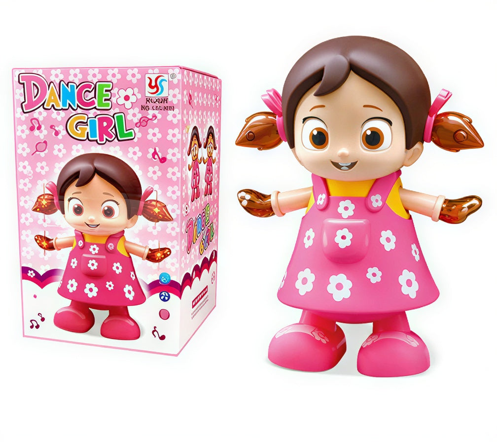 Dancing Musical Doll Toy for Kids – Walking, Singing & Flashing Lights with Bump & Go Action | Fun Interactive Gift for Boys & Girls