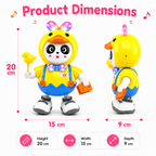 Dancing Panda with Music, Light & Moving Arms | LED Bunny Toy for Boys Girls | Cute Animal Toy Gift for Kids