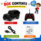 RC Thar ( Gaddii 1.0 Standard Version ) Toy Car with LED Headlights & USB Charging | , Forward & Backward, Ages 4+ Years, Rechargeable Battery, Full Function Remote