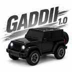 RC Thar ( Gaddii 1.0 Standard Version ) Toy Car with LED Headlights & USB Charging | , Forward & Backward, Ages 4+ Years, Rechargeable Battery, Full Function Remote