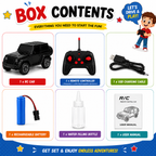 RC Thar Gaddii 2.0 ( Smoke Version ) Toy Car with LED Headlights & USB Charging | , Forward & Backward, Ages 4+ Years, Rechargeable Battery, Full Function Remote