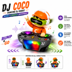 DJ Dancing Musical Robot Toys for Kids | Rock Bump & Go Action with Sound Music LED Light Battery Operated Baby Toys for Toddlers | Birthday Gift for Kids Children Boys & Girls