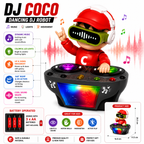 DJ Dancing Musical Robot Toys for Kids | Rock Bump & Go Action with Sound Music LED Light Battery Operated Baby Toys for Toddlers | Birthday Gift for Kids Children Boys & Girls