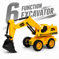 6 Function RC Excavator – Fully Functional Construction Toy with Type-C Charging
