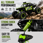 RC Rock Crawler Car 1:18 Remote Control Off Road Monster Truck with Metal Body, Shock Suspension & Big Tires for Kids 6+RC Rock Crawler Car 1:18 Remote Control Off Road Monster Truck with Metal Body, Shock Suspension, Mist Smoke & Big Tires for Kids 6+