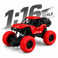 RC Monster Truck with Metal Body,  1:18 Scale model size , Shock Suspension & Big Tires for Kids 6+RC Rock Crawler Car 1:18 Remote Control Off Road Monster Truck with Metal Body, Shock Suspension, Mist Smoke & Big Tires