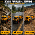 Off-Road RC Tanker Truck Toy with Flexible Cab & Detachable Trailer for Kids + Rechargable Battery