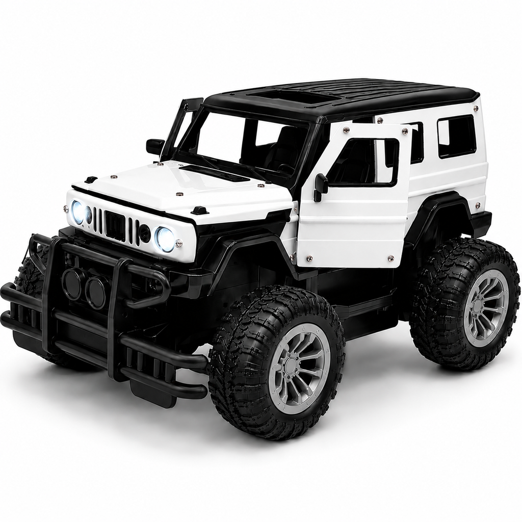 Rock Climbing Remote Control Tharr Car with Opening Doors & Hood Function, All Terrain Stunt Racing Car