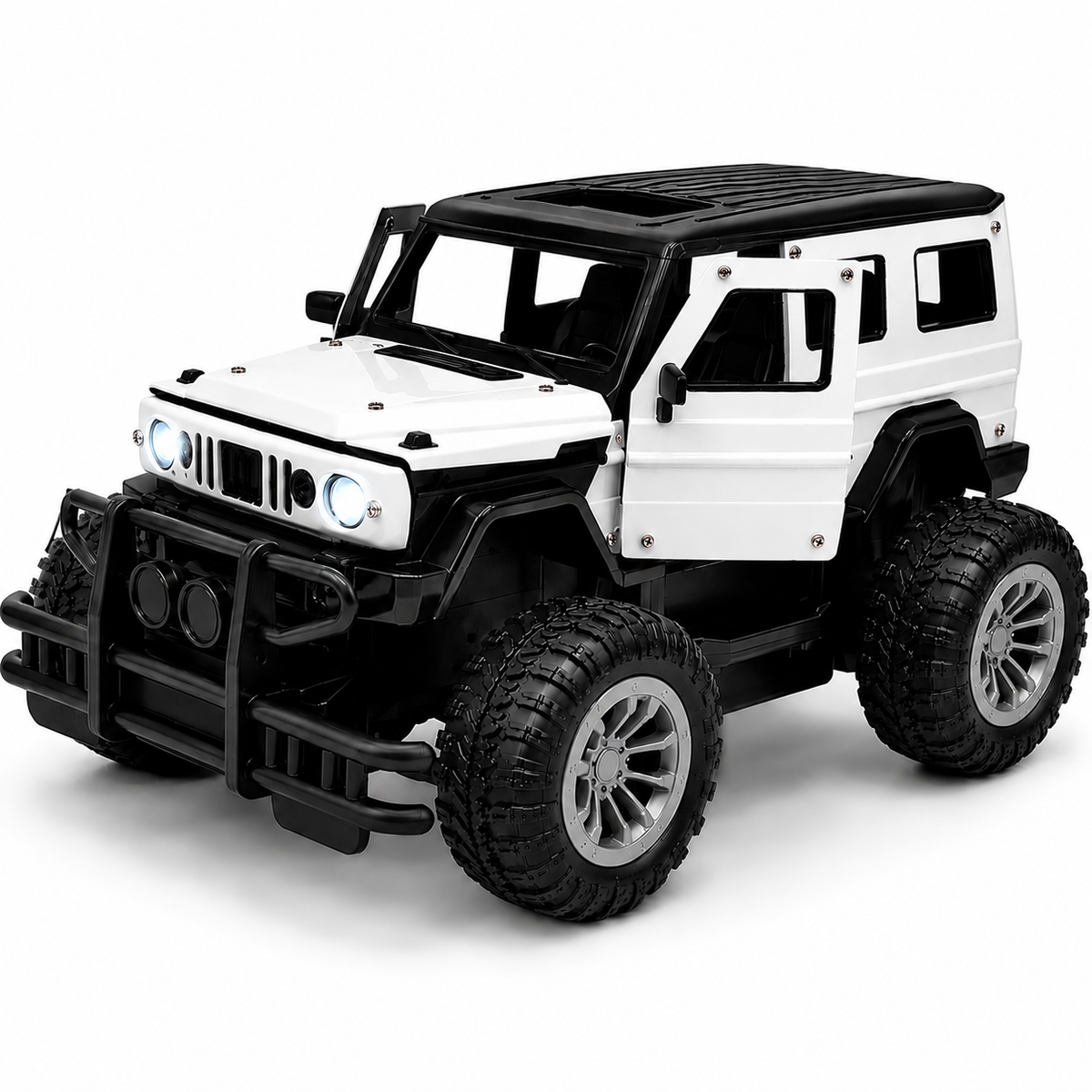 Rock Climbing Remote Control Tharr Car with Opening Doors & Hood Function, All Terrain Stunt Racing Car