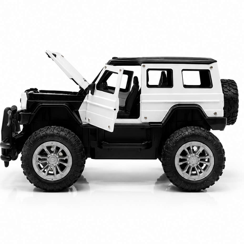 Rock Climbing Remote Control Tharr Car with Opening Doors & Hood Function, All Terrain Stunt Racing Car