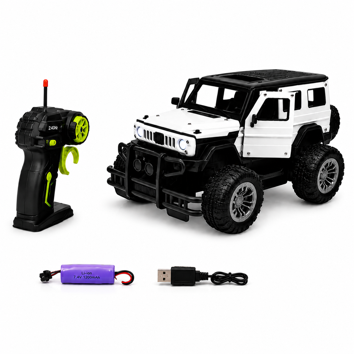 Rock Climbing Remote Control Tharr Car with Opening Doors & Hood Function, All Terrain Stunt Racing Car