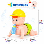 Musical Crawling Baby Toy for Babies Kids Infants - Dazzling Lights and Dynamic Sound