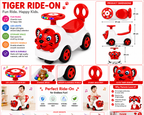 Ride-On Vehicle Baby/Kids Ride on Toys - Push Car for Children Suitable for Boys & Girls 1-3 Years