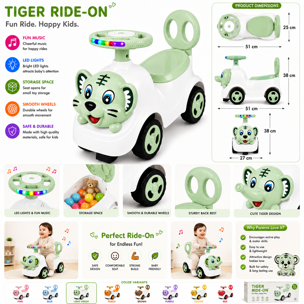 Ride-On Vehicle Baby/Kids Ride on Toys - Push Car for Children Suitable for Boys & Girls 1-3 Years