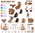 Ride-On Vehicle Baby/Kids Ride on Toys - Push Car for Children Suitable for Boys & Girls 1-3 Years