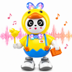 Dancing Panda with Music, Light & Moving Arms | LED Bunny Toy for Boys Girls | Cute Animal Toy Gift for Kids