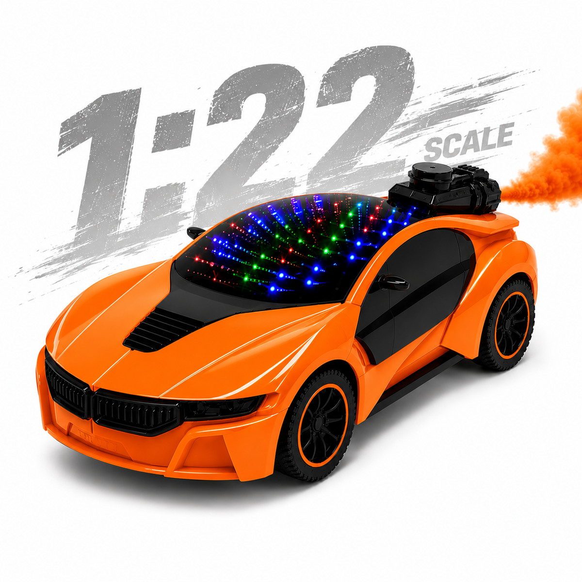 RC Racing Car Toy with 3D Lighting Feature | 3D Lights Famous Remote Control Car Toy for Kids