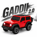 RC Thar Gaddii 2.0 ( Smoke Version ) Toy Car with LED Headlights & USB Charging | , Forward & Backward, Ages 4+ Years, Rechargeable Battery, Full Function Remote