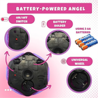 Angel Girl Musical Dancing Rotating Toy with Attractive Multi Color Flashing Lights for Kids