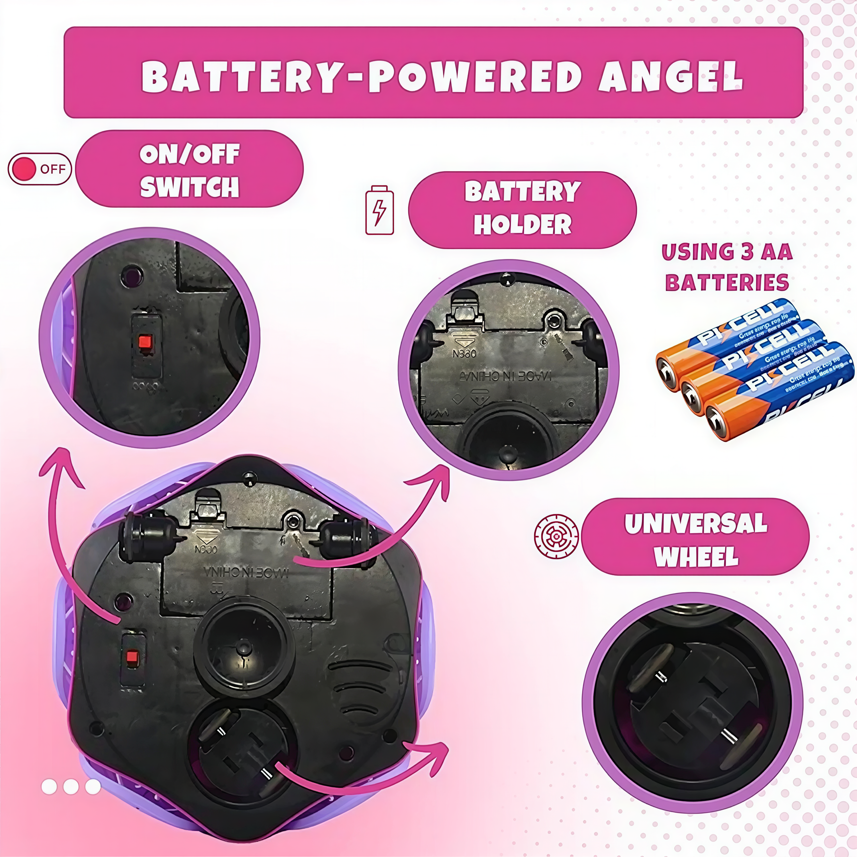 Angel Girl Musical Dancing Rotating Toy with Attractive Multi Color Flashing Lights for Kids