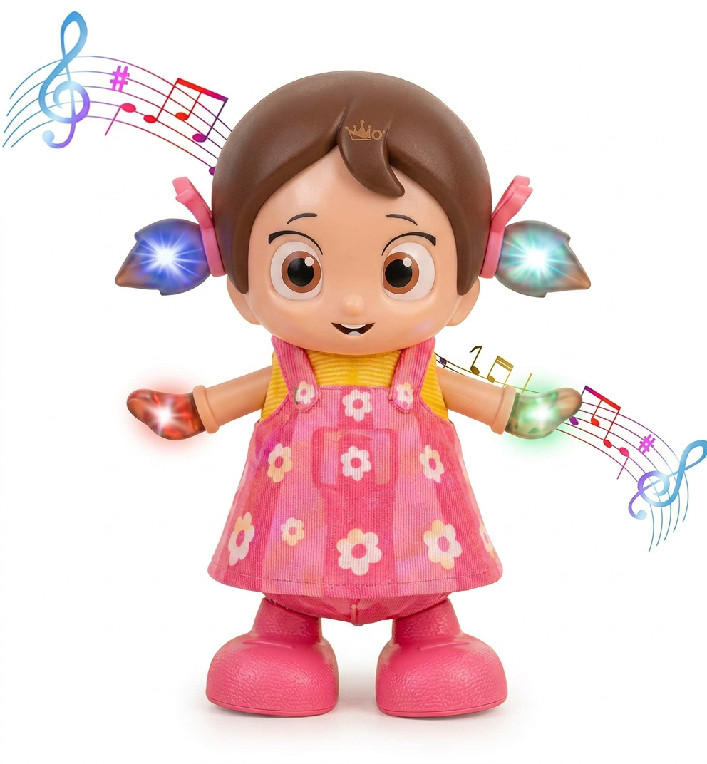 Dancing Musical Doll Toy for Kids – Walking, Singing & Flashing Lights with Bump & Go Action | Fun Interactive Gift for Boys & Girls