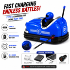 Kids 2 Player RC Bumper Car Battle Game with Driver Pop-Out Action, 2.4GHz Remote Control, Rechargeable Toy Cars for Boys & Girls