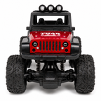 1:12 Scale Thar Roxx Monster RC Car with Metallic Body, 4-Wheel Shock Absorbers, LED Lights, Water Mist Spray & Type-C Charging – Remote Controlled Off-Road Crawler