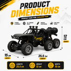 6WD RC Off-Road Rock Crawler with Mist Spray, Remote Control, Rechargeable Battery & USB Charging – Rugged All-Terrain Toy Car for Kids
