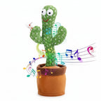 Mimicry Toy Cactus with Lights and Music - Repeat and Record Whatever You say, Wiggles with Music - Interactive Rechargeable
