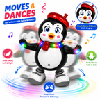 Dancing Penguin Toy with Music & Colorful LED Lights | Battery Operated Walking Duck for Kids & Toddlers (Copy)