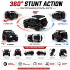 RC Spray SUV Car with Real Mist Effect, App & Remote Control, USB Type-C Rechargeable, LED Lights, Openable Doors & Roof Rack Toy for Kids