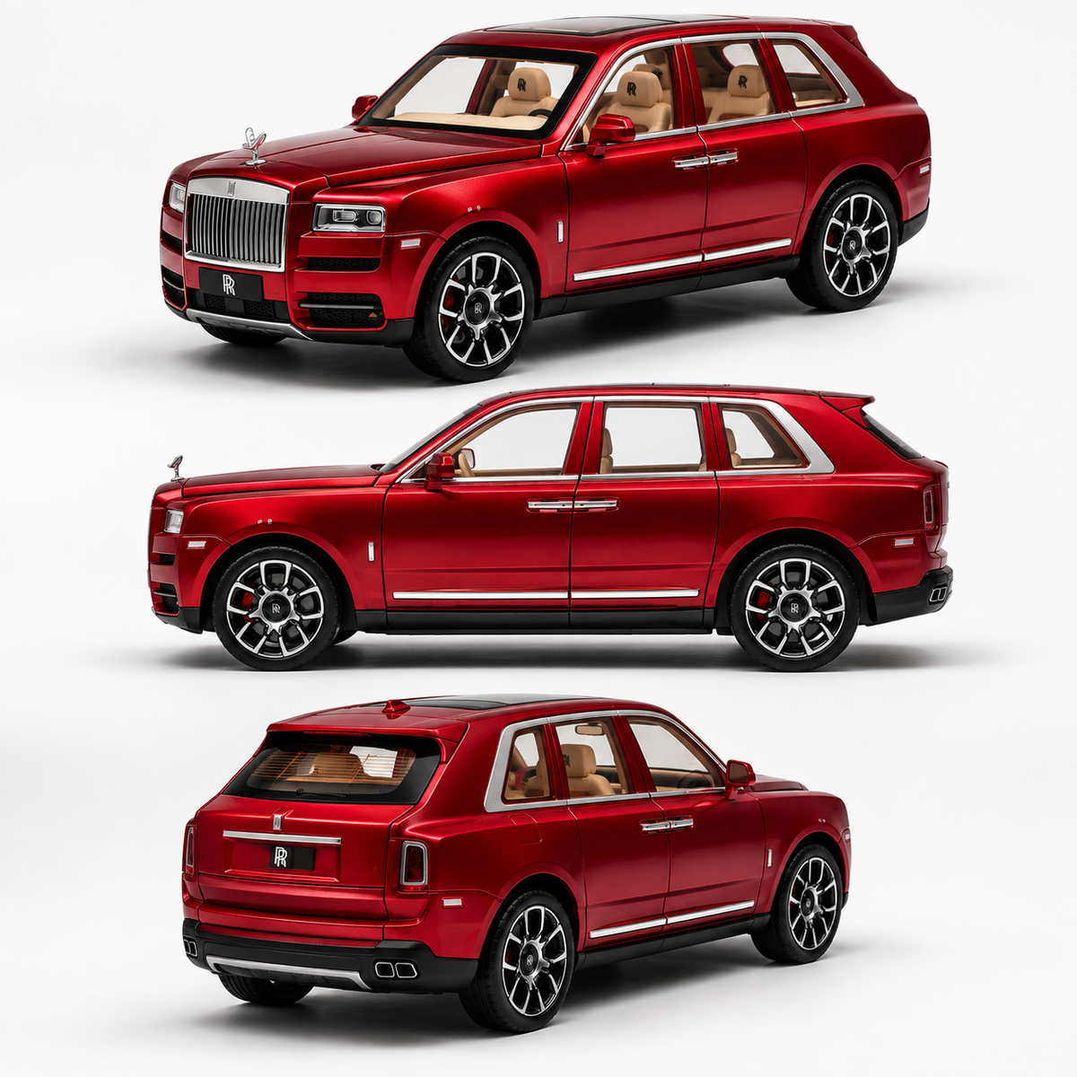 1:18 Premium Die-Cast Luxury SUV Model Car – Openable Doors, Hood & Boot with Sliding Seats