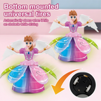 Angel Girl Musical Dancing Rotating Toy with Attractive Multi Color Flashing Lights for Kids