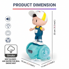 360 Degree Rotating Musical Dancing Boy 5D Light & Sound Toy with Bump & Go Action Toy for Kids.