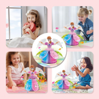 Angel Girl Musical Dancing Rotating Toy with Attractive Multi Color Flashing Lights for Kids